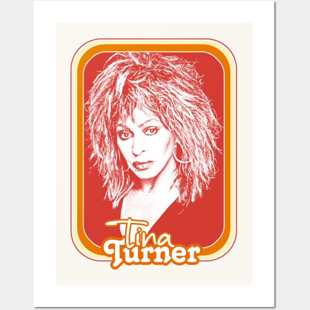 Tina Turner / 80s Style Retro Fan Art Design Wall Art by DankFutura